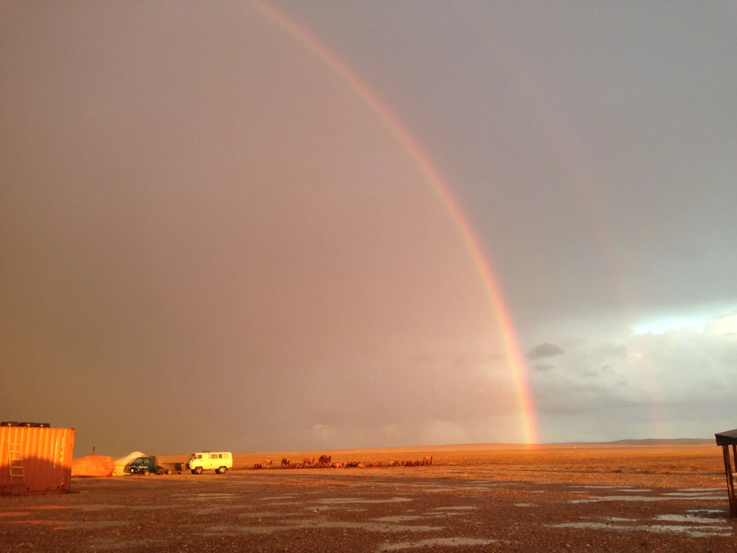Rainbow somewhere around Gobi