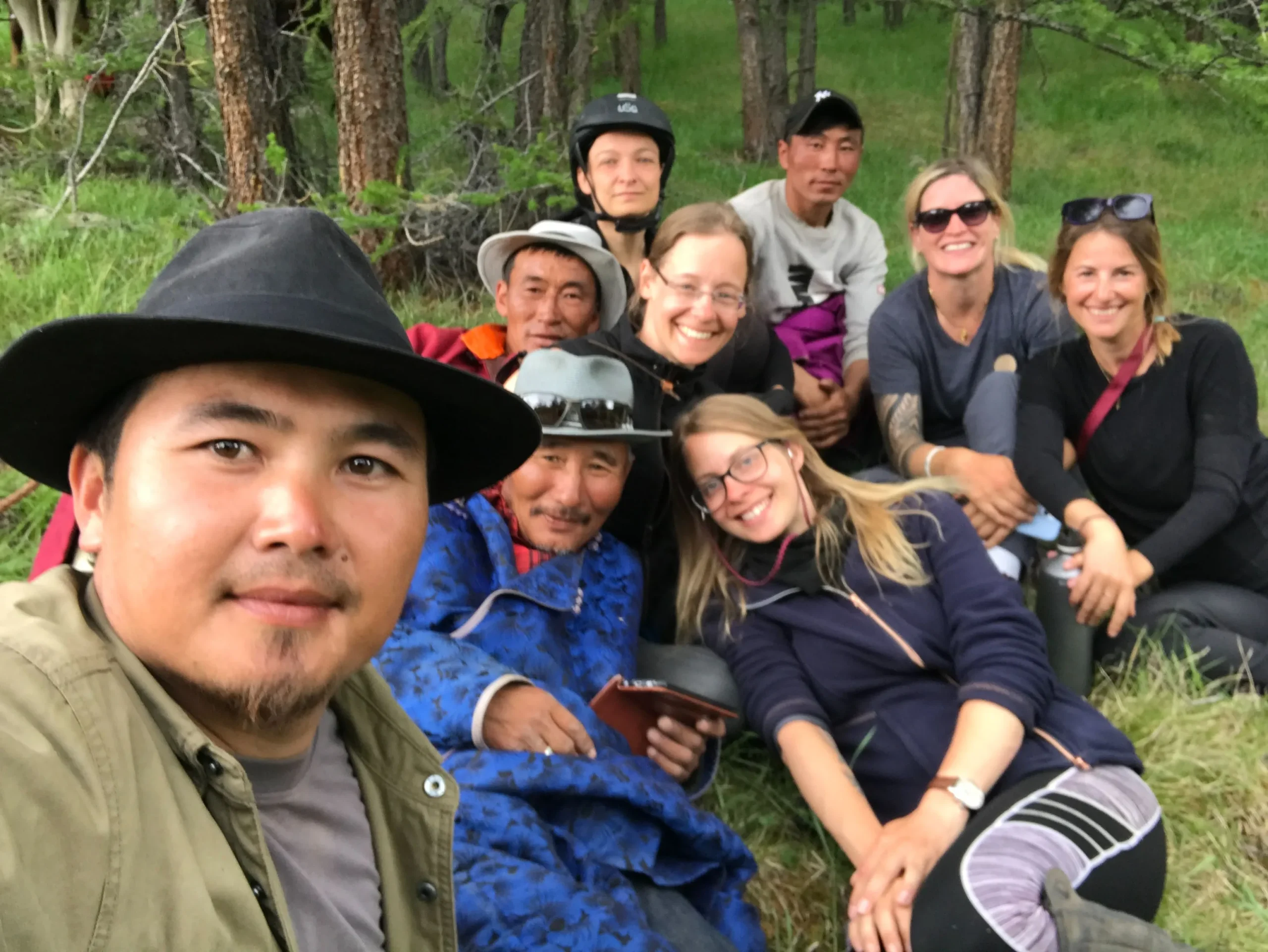 Group photo during a lunch
