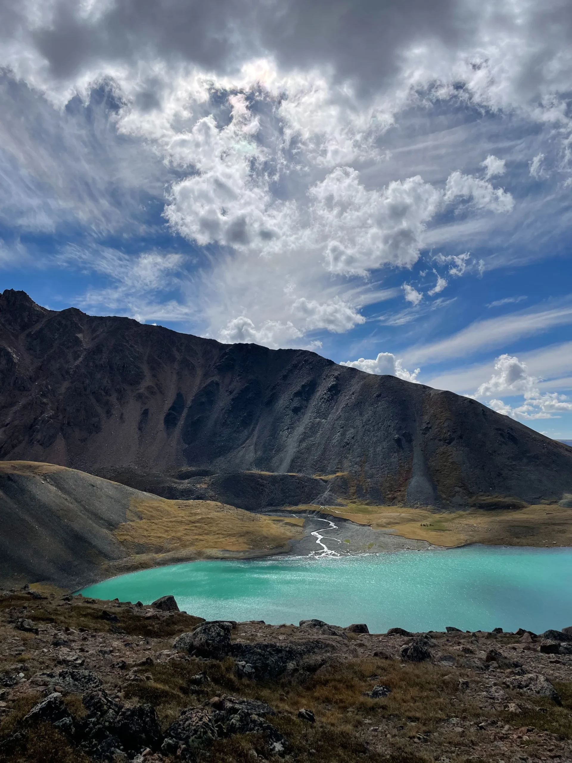 Alpine lake, Altai mountains