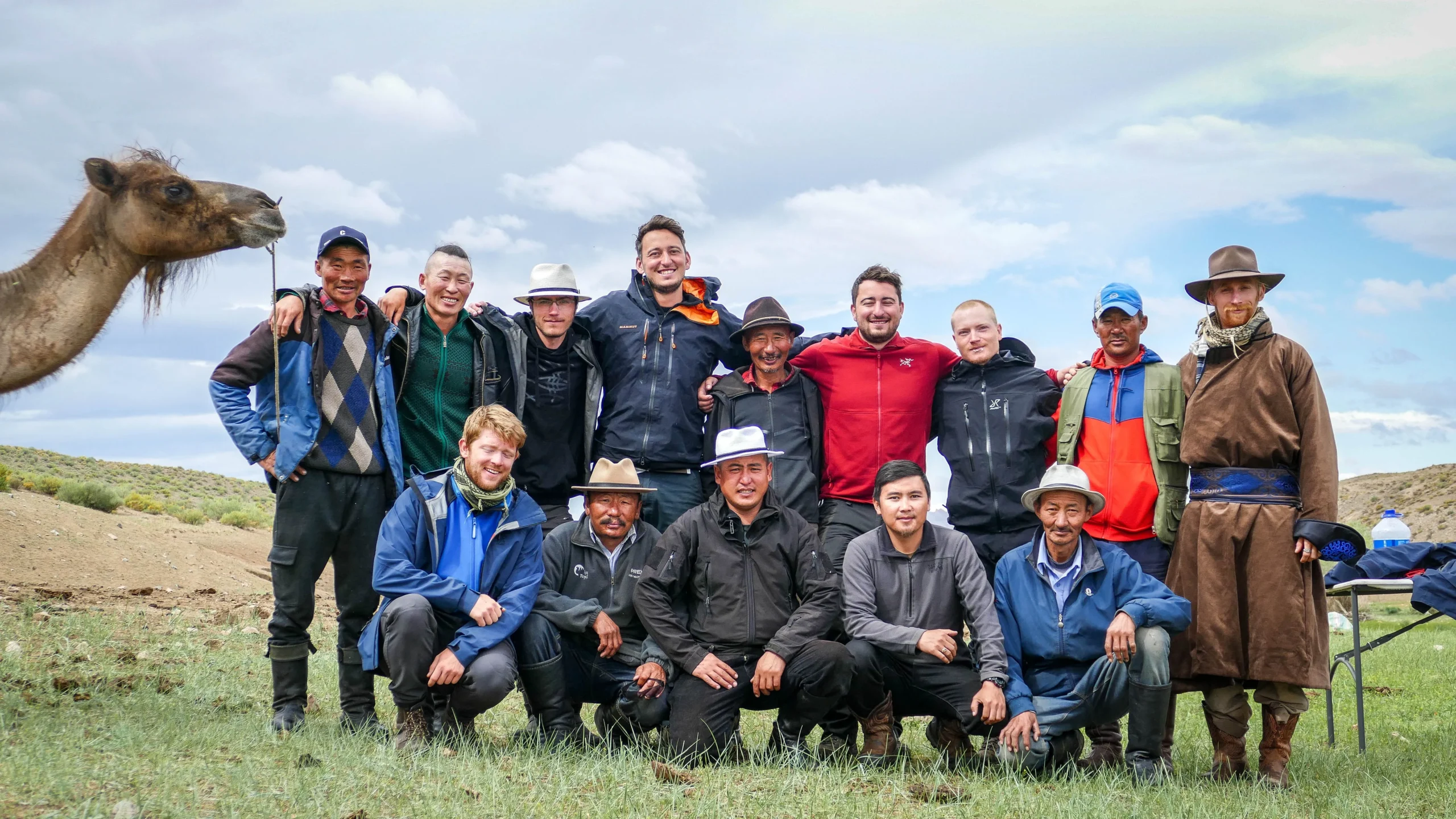 Group members just after the Altai mountain horse trekking tour